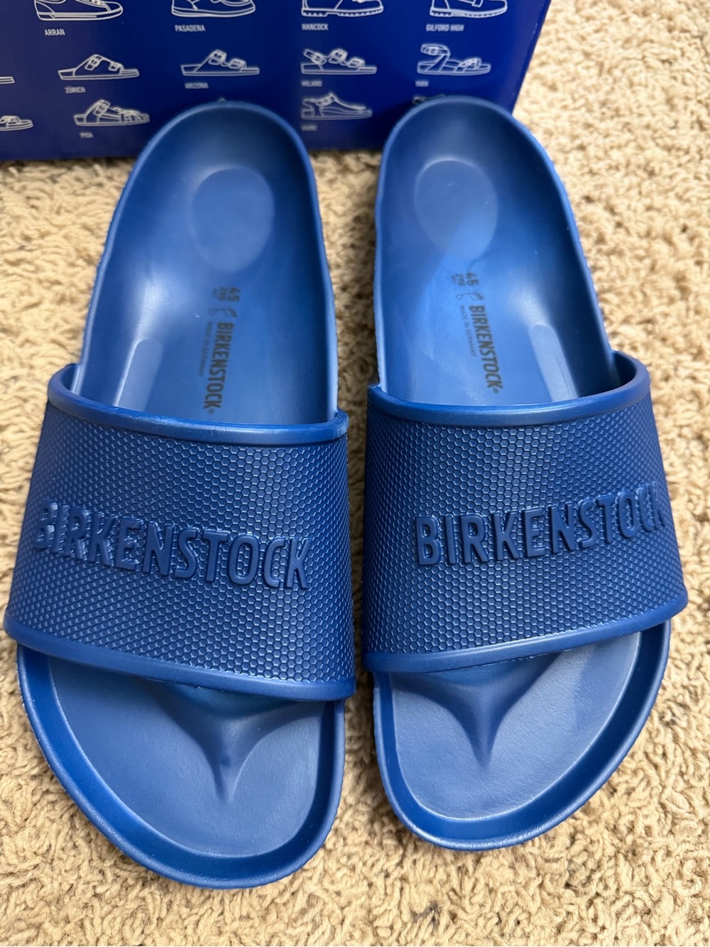 Birkenstock Blue Slide Sandals M 12